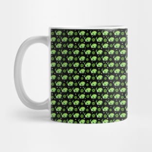 Lucky Clover Cat Pattern Mug